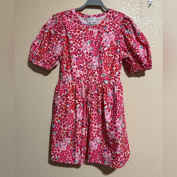 Sugarlips Ditsy Floral Mini‎ Dress Puff Sleeves Size Small - Picture 3 of 10
